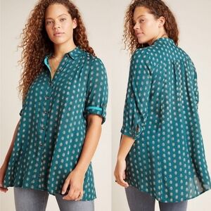 Maeve by Anthroplogie Monika Buttondown Tunic Size Small